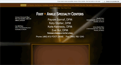 Desktop Screenshot of footankleaz.com
